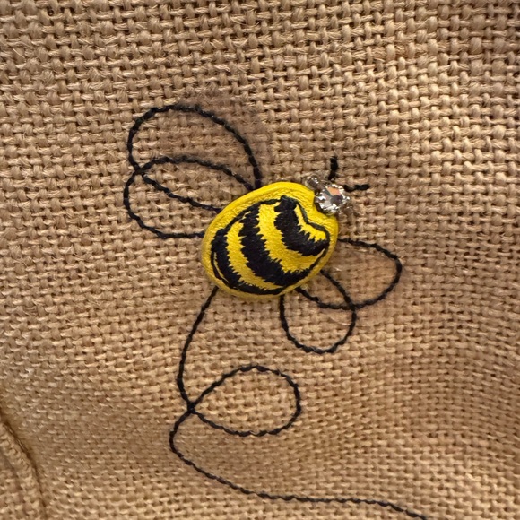 Coach - Limited Edition Y2K Straw Floral Bumble Bee Bag - EUC - 2005 - Picture 5 of 10